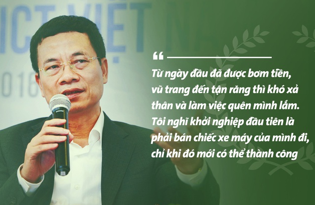 Ông Nguyễn Mạnh Hùng, Tổng giám đốc Tập đoàn Viễn thông Quân đội (Viettel) nêu quan điểm về khởi nghiệp