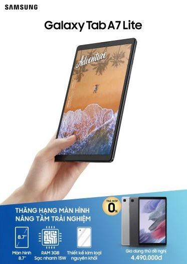 Galaxy Tab A7 Lite ra mắt tại VN: Máy tính bảng mới giá siêu rẻ của Samsung - Ảnh 4.