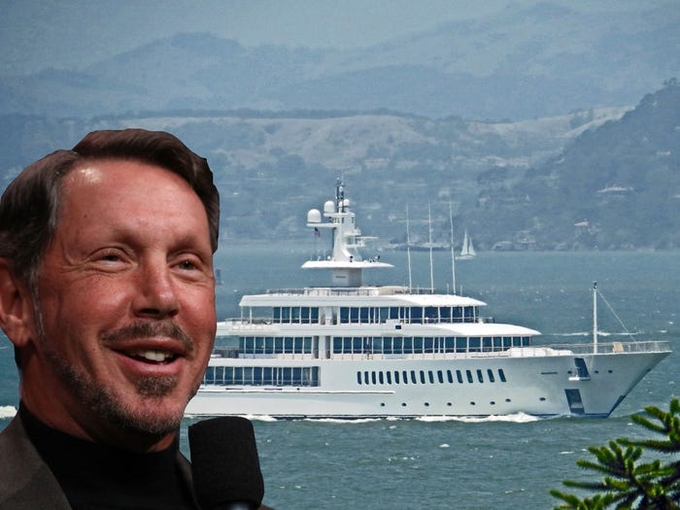 Người đồng sáng lập Oracle, Larry Ellison, cũng sở hữu một du thuyền dài 88 mét mang tên Musashi. Ông mua vào năm 2013. Ông cũng nổi tiếng là người chuyên sưu tầm du thuyền bởi còn sở hữu nhiều cái tên khác, như Katana, Ronin và Rising Sun. Riêng Rising Sun được thiết kế riêng cho CEO Oracle vào năm 2005, có 82 phòng, rạp chiếu phim riêng, hầm rượu và một sân bóng rổ. Tuy nhiên, du thuyền này đã bị bán với giá 300 triệu USD.