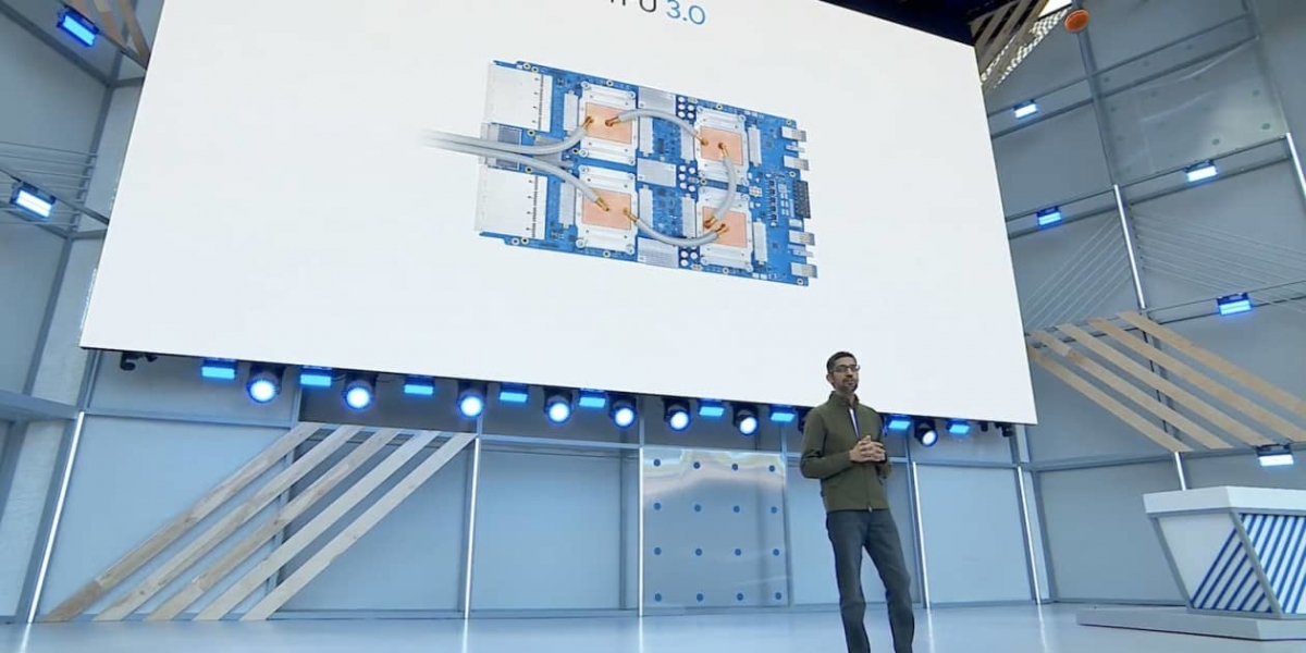 CEO Google Sundar Pichai nói về chip trí tuệ nhân tạo thế hệ ba của hãng Theo Russ Shaw, cựu Giám đốc công ty bán dẫn Dialog Semiconductor, chip tùy chỉnh có hiệu suất tốt hơn và rẻ hơn khi sử dụng vì giúp giảm điện năng tiêu thụ trên thiết bị, sản phẩm, dù nó là smartphone hay dịch vụ đám mây.